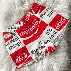 Coca Cola Shorts High Waisted NWOT!